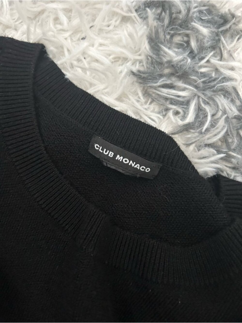 Club Monaco Cold-Shoulder Ruffle Sweater - Picture 8 of 11